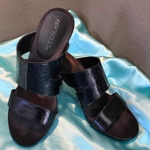 Aerosoles Sandal Heels Black Size 7